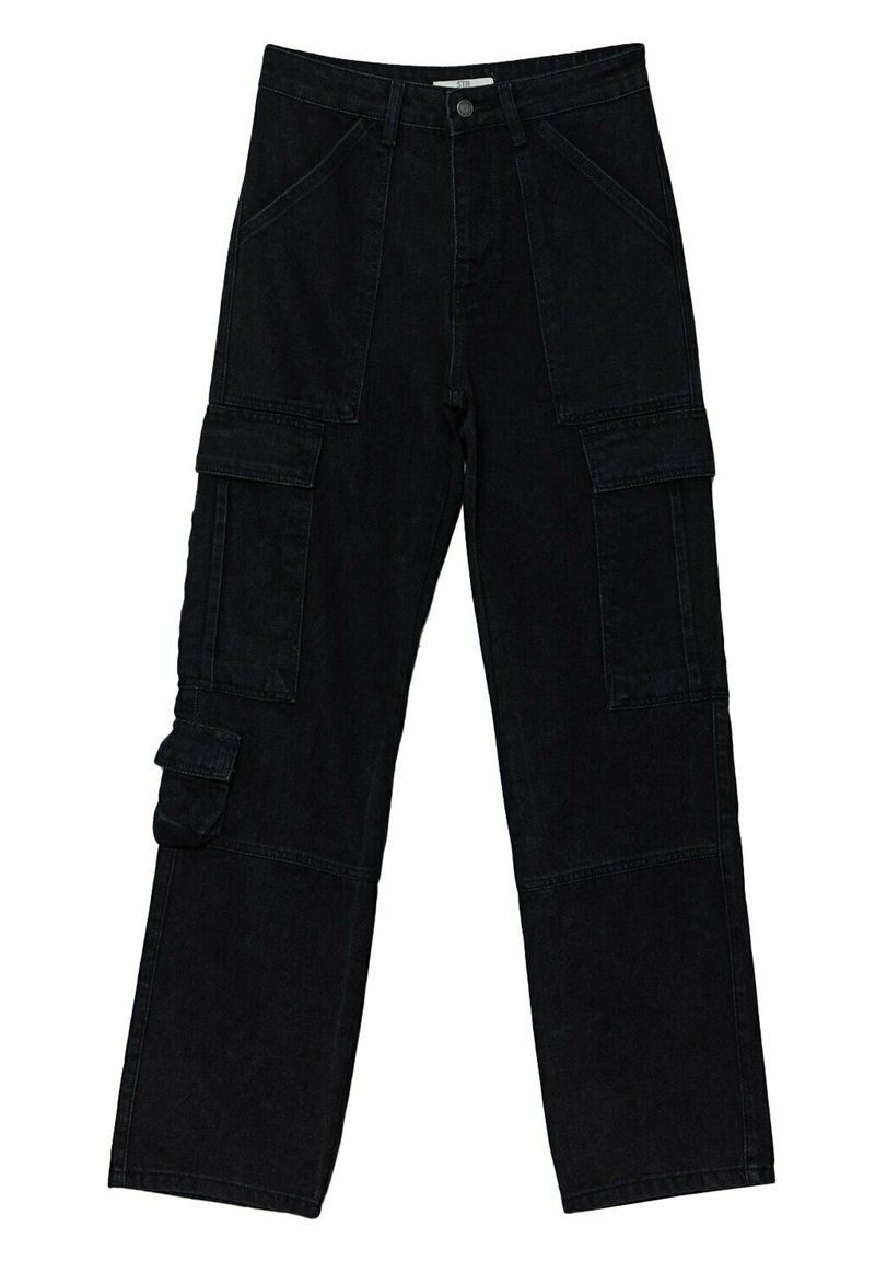 Stradivarius Straight leg jeans donkergrijs Stradivarius Straight leg jeans donkergrijs