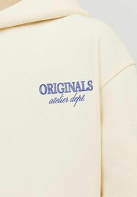 Jack & Jones Junior JORSANTORINI GRAPHIC JNR - Mikina s kapucňou - beige