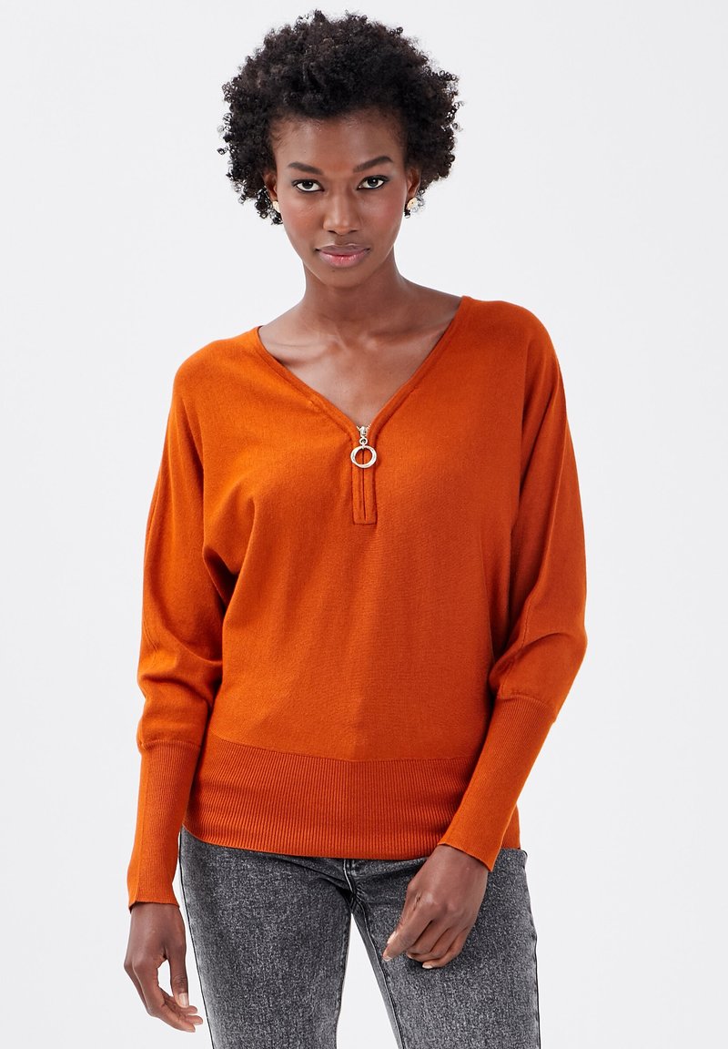 Cache Cache Strickpullover - marron cognac