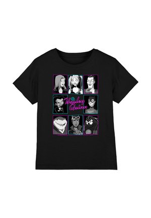 Cotton Soul, HARLEY QUINN ANIMATED SERIES GROUP HEADSUNISEX - Print T-shirt - black