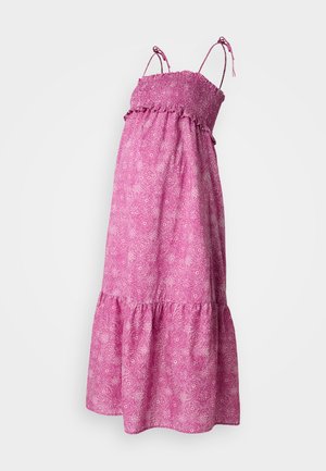 ONLY MATERNITY, OLMMILEY STRAP SMOCK MIDI DRESS - Denné šaty - fuchsia purple
