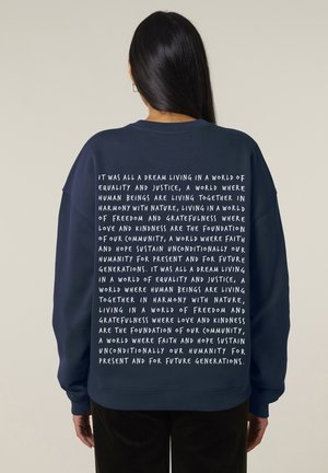 ALL A DREAM BACK PRINT UNISEX - Sweatshirt - dark blue