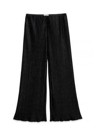 NA-KD, WIDE PLEATED - Pantalon classique - black