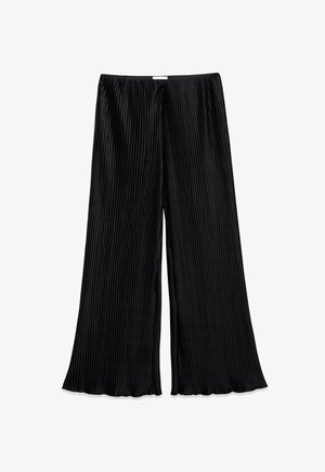 NA-KD, WIDE PLEATED - Broek - black