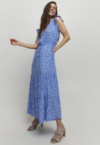 b.young FRILL DRESS - Vestito casual - ultramarine mix