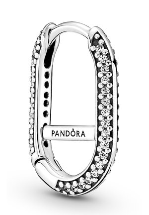 PAVÉ LINK SINGLE - Ohrringe - silver coloured