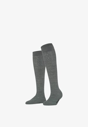 FALKE, DECLIVITY KNIESTRÜMPFE - Kniekousen - light grey mel