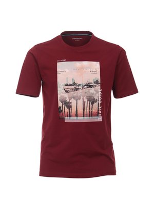 Camiseta estampada - dark red