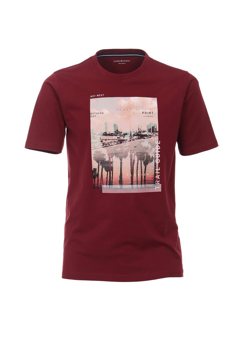 CASAMODA Triko s potiskem - dark red