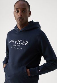 Tommy Hilfiger HOODY - Felpa - desert sky