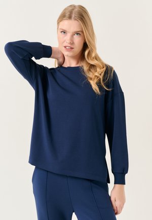 CREW NECK LONG SLEEVED  - Sweatshirt - dark blue