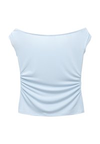 OFF-THE-SHOULDER - T-shirts print - light blue