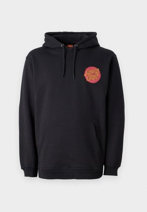 SCRAWL BRICK DOT CENTER HOOD UNISEX - Majica s kapuljačom - black