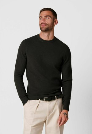 PROFUOMO, THE STRUCTURE CREW-NECK - Jersey de punto - dark brown