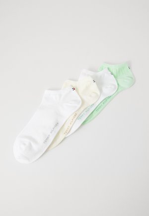 WOMEN SNEAKER STRUCTURE 4 PACK - Ponožky - green/yellow