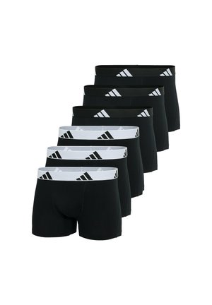 6 PACK - Boxerkalsong - schwarz schwarz weiß