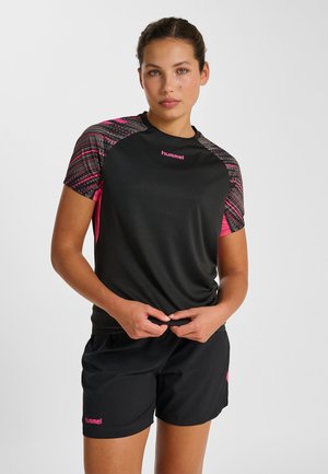 BLAZE PRO TRAINING - T-shirt med print - black pink