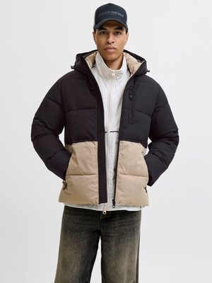 Jack & Jones JJEOWEN PUFFER - Vinterjacka - crockery/black