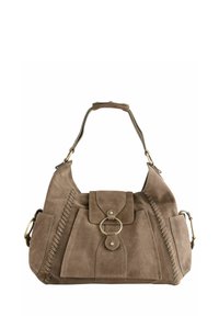 Next WHIPSTITCH - Taška s příčným popruhem - taupe