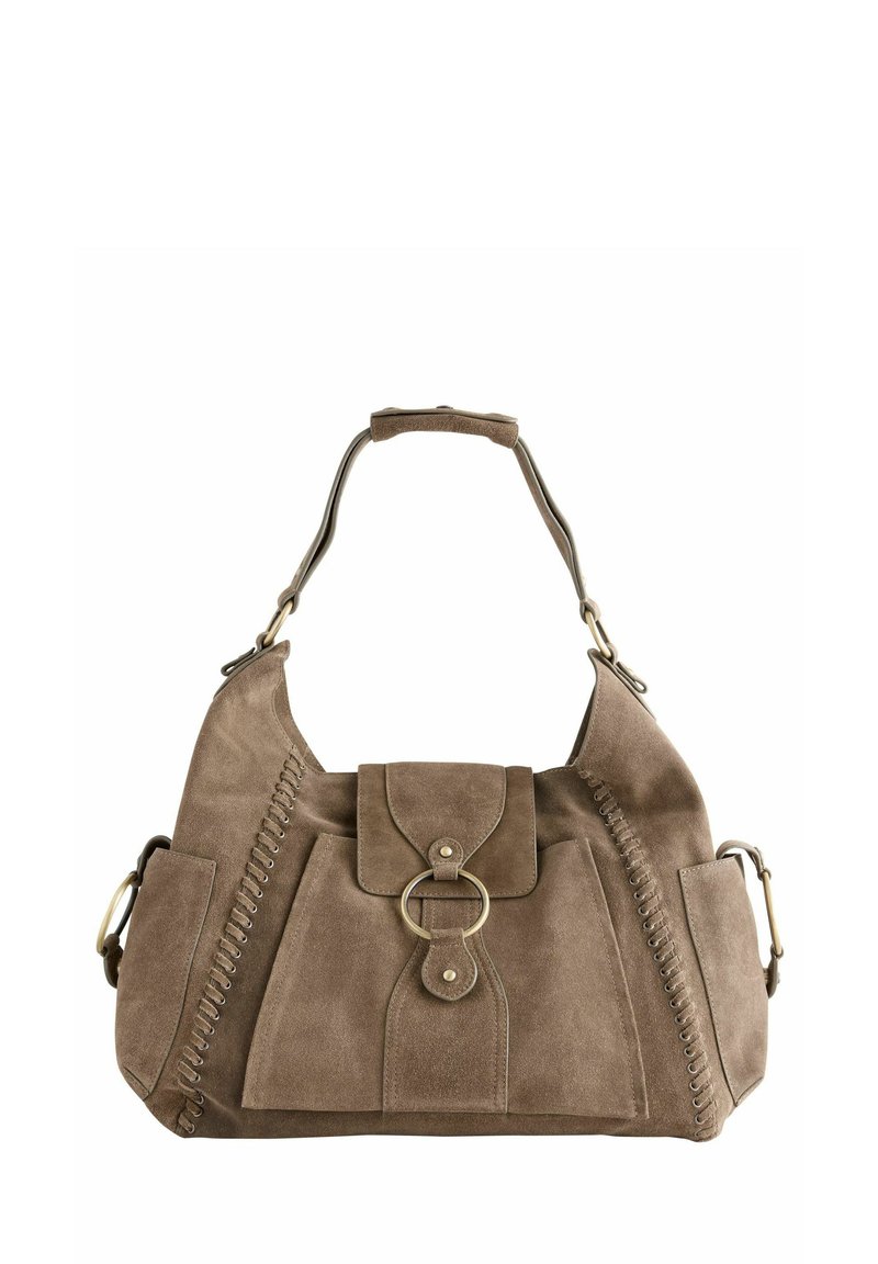 Next WHIPSTITCH - Taška s příčným popruhem - taupe