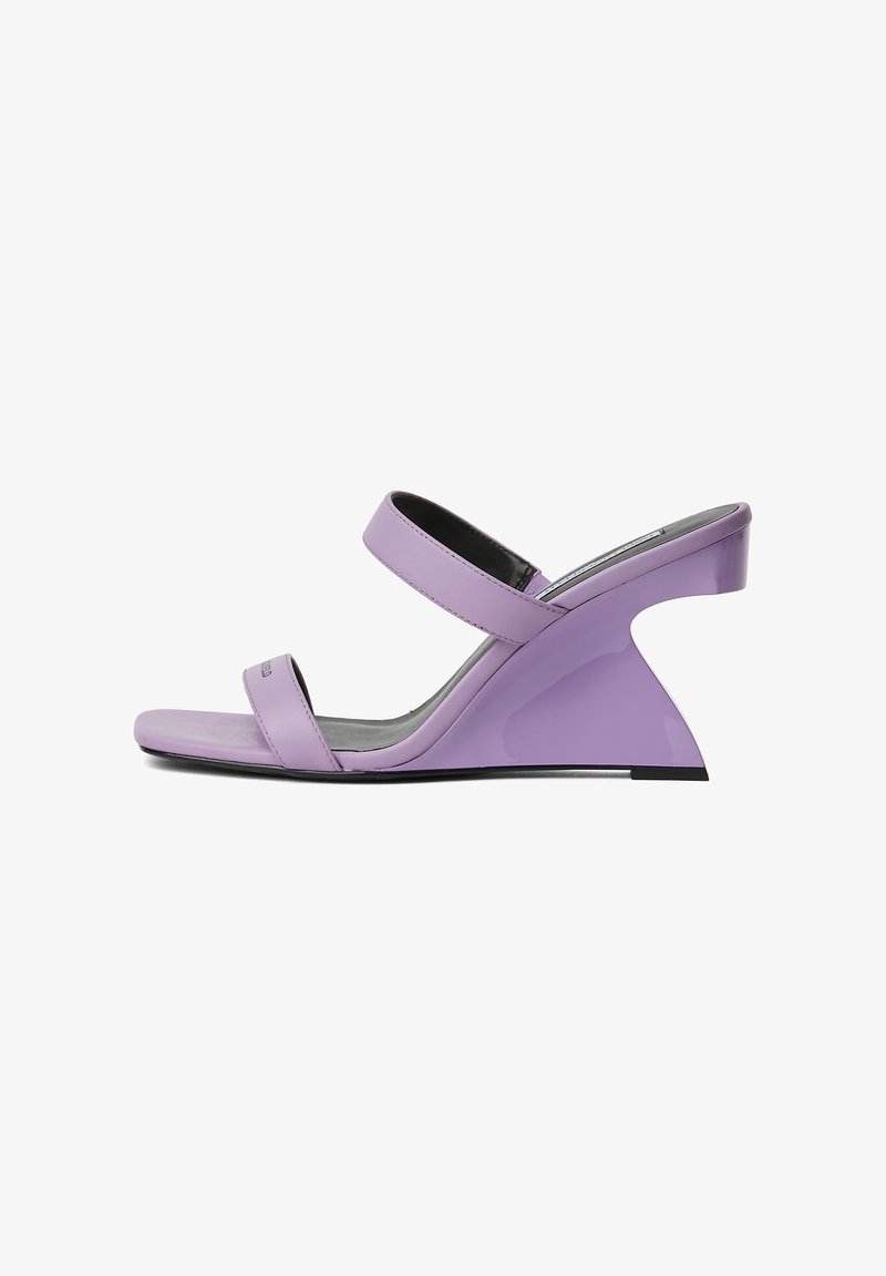 Karl Lagerfeld Jeans KARL LAGERFELD JEANS - Šľapky na opätku - lilac
