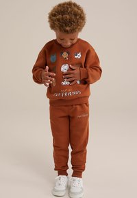 WE Fashion - Treniņtērpa apakšdaļas - brown Miniatūras attēls 1