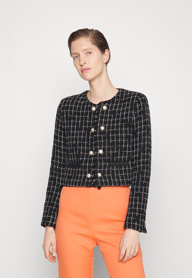 Pinko giacca blazer satin Rapa con cintine rosa