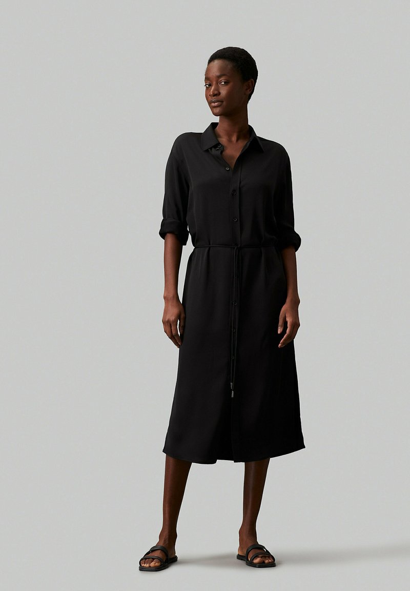 Calvin Klein Black Cotton Dress Shirt