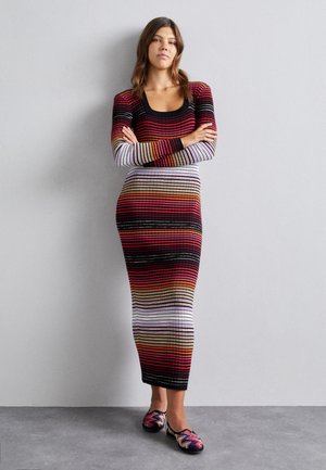 Missoni DRESS - Robe longue - multicolor/red/white/black