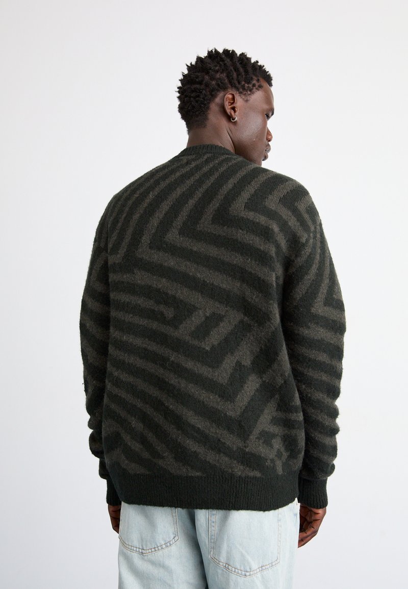 Volcom Women's Fuzzilicious Cable Knit Sweater | Cozy Crew Neck Cardigan