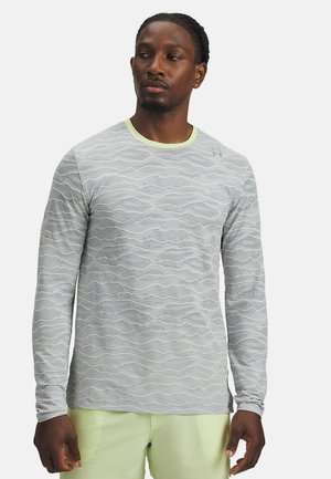 LONG-SLEEVES UA HALO JACQUARD LS - Langarmshirt - summit white (110)