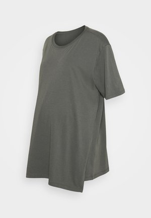 OVERSIZED - Jednoduché triko - willow green