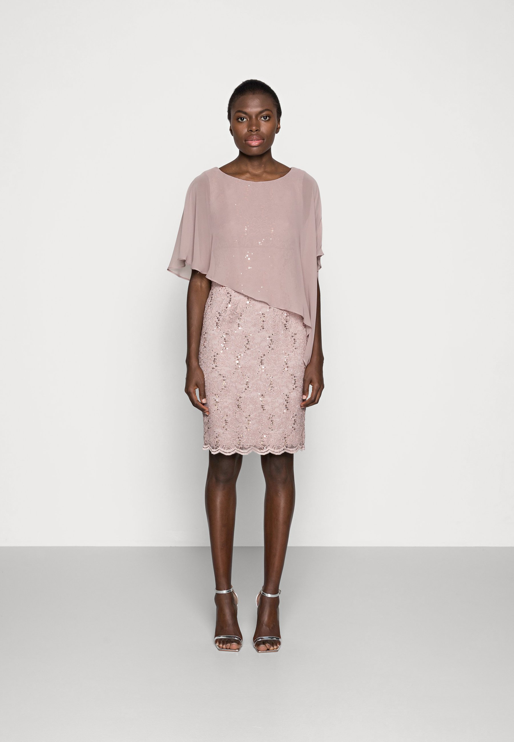 Swing Cocktailkleid Festliches Kleid Taupe Grau Zalando Ch 