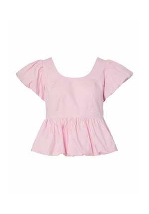 YAS, OBERTEIL YASNILLE BUBBLE HEM - Blouse - pink lady