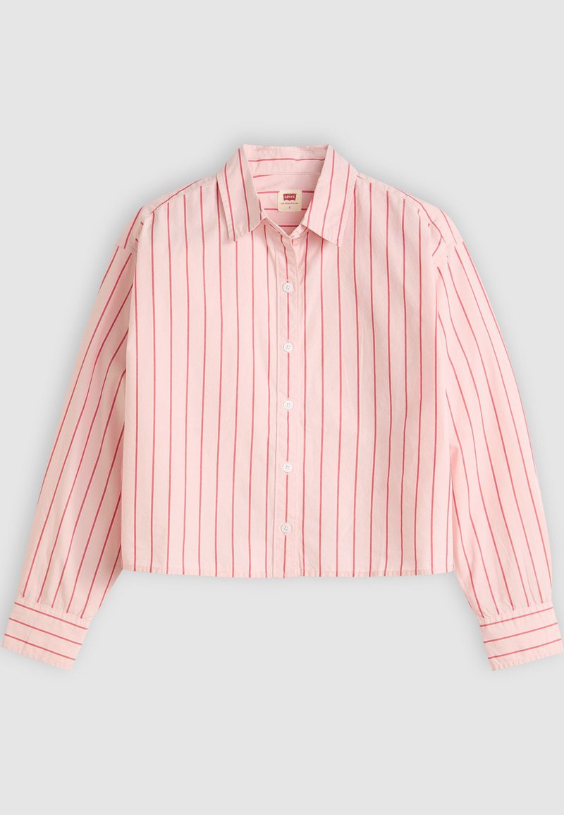 Chemisier Un1 Deux2 Trois3 - Blanc Rayures Rose Fushia - Taille 40 - Occasion Très Bon état