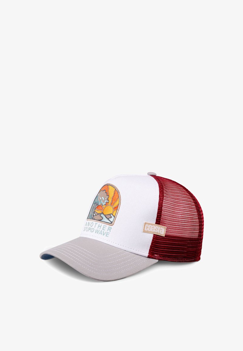 Coastal TRUCKER STUPID WAVE - Cap - white grey