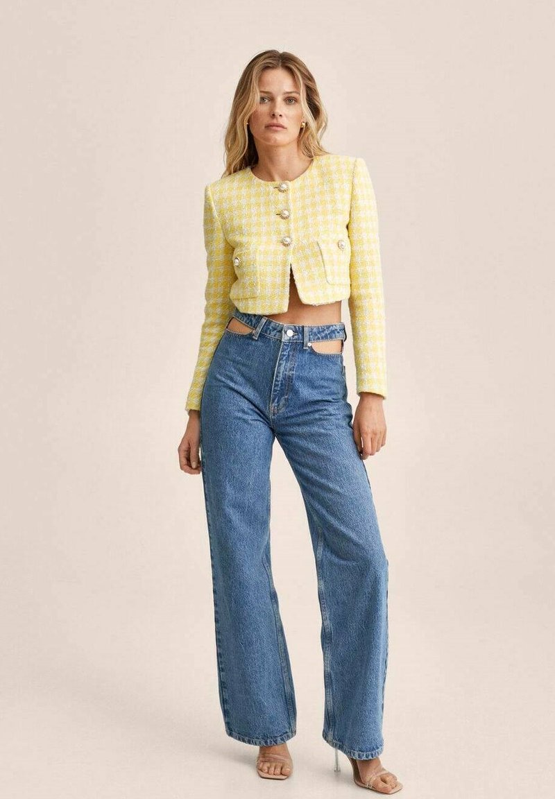 Damen Strickjacken | Mango LUCIA Blazer pastelgul/hellgelb - XC05340 Damen Strickjacken | Mango LUCIA Blazer pastelgul/hellgelb - XC05340