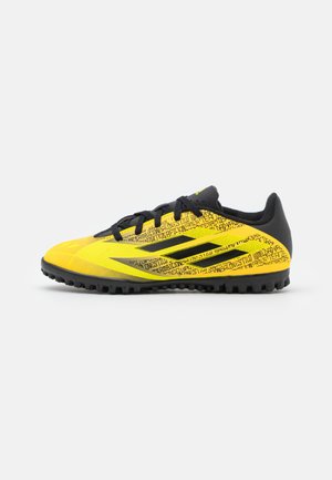 X SPEEDFLOW MESSI.4 TF UNISEX - Scarpe da calcetto con tacchetti - solar gold/core black/bright yellow