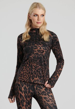 HALF ZIP BASE LAYER  - Långärmad tröja - leopard