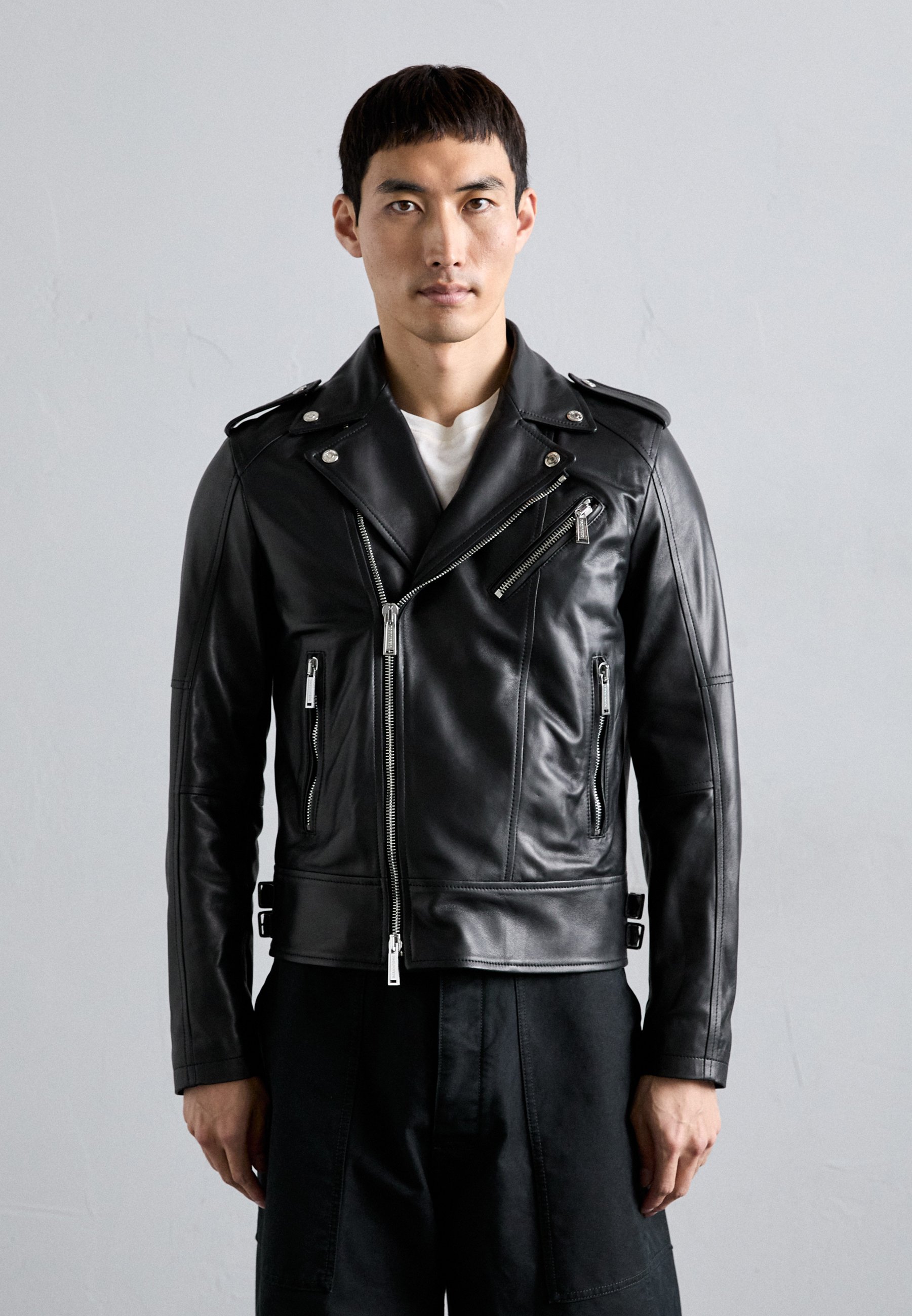 Dsquared2 KIODO JACKET - Leather jacket - black - Zalando.co.uk