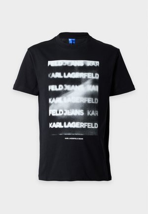 Karl Lagerfeld Jeans, SMOKE LOGO TEE - Μπλουζάκι με στάμπα - black