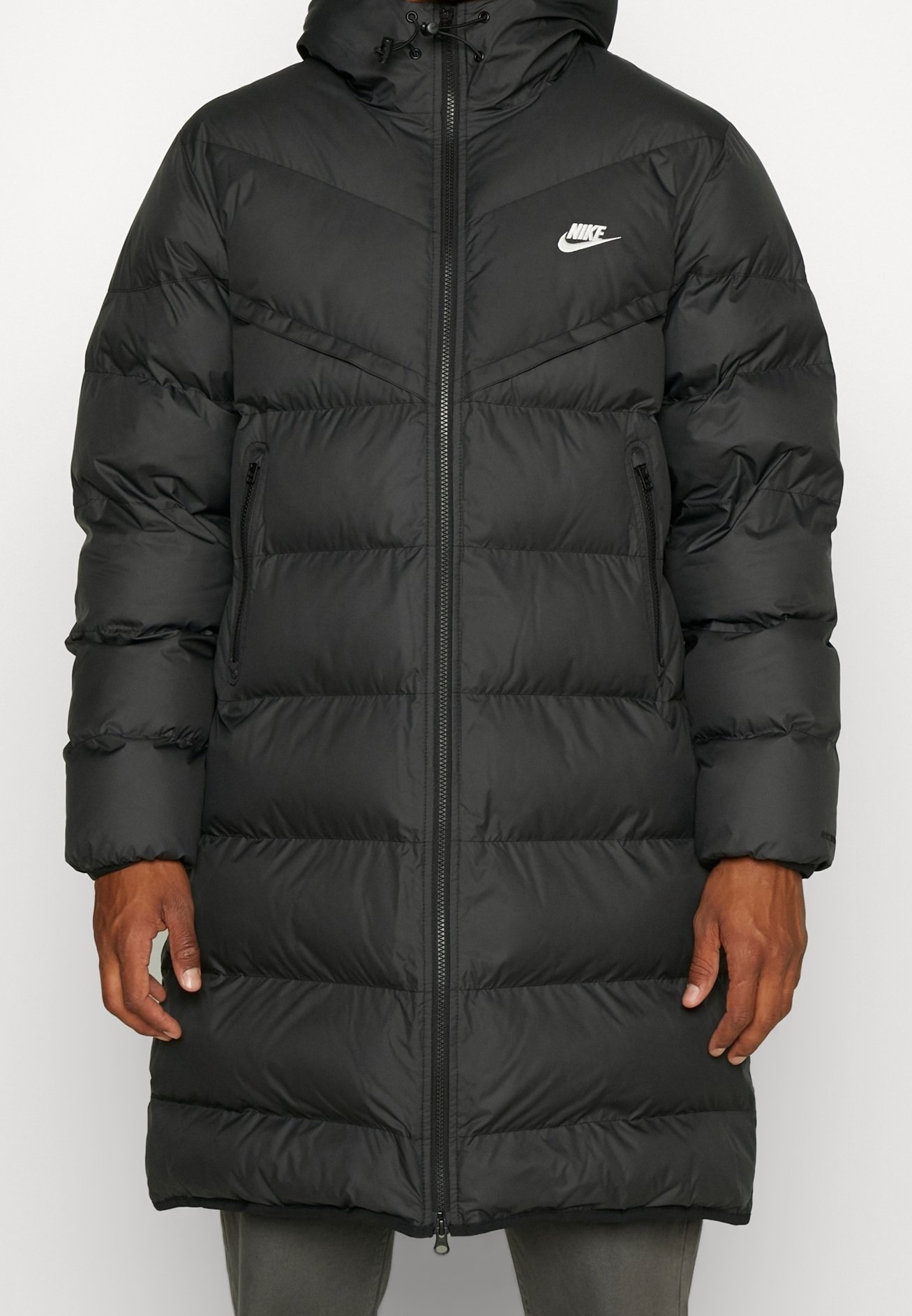 nike padded long jacket
