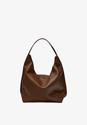 Massimo Dutti, Borsa a mano - mottled dark red