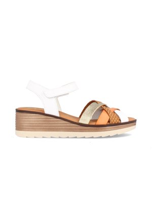 MORONI - Sandalias con plataforma - combi blanco lilian toast