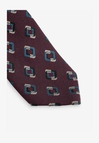 Unselected, burgundy red geometric