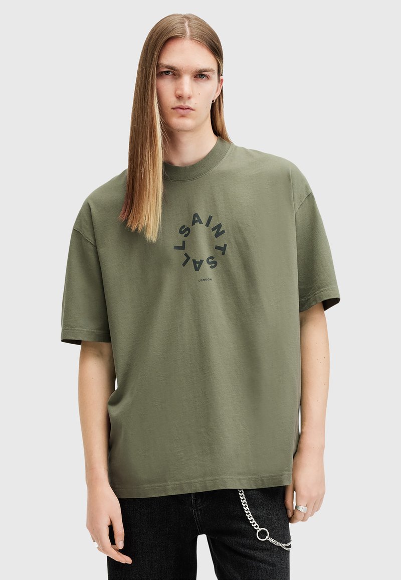 AllSaints - TIERRA CREW - Print T-shirt - fleur green, Enlarge