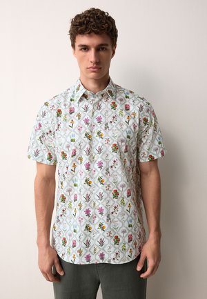 REGULAR FIT - PRINT SHORT SLEEVE - Pluus - white multicolor trellis floral