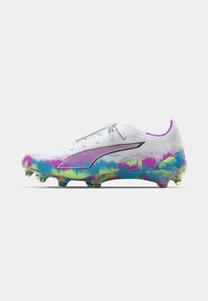 Puma ULTRA 6 ULTIMATE BRILLIANCE FG - Moulded stud football boots - white/fizzy apple/bright aqua/pure magenta