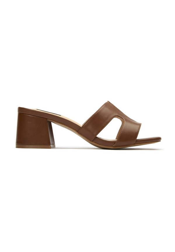 Heeled mules - tan4