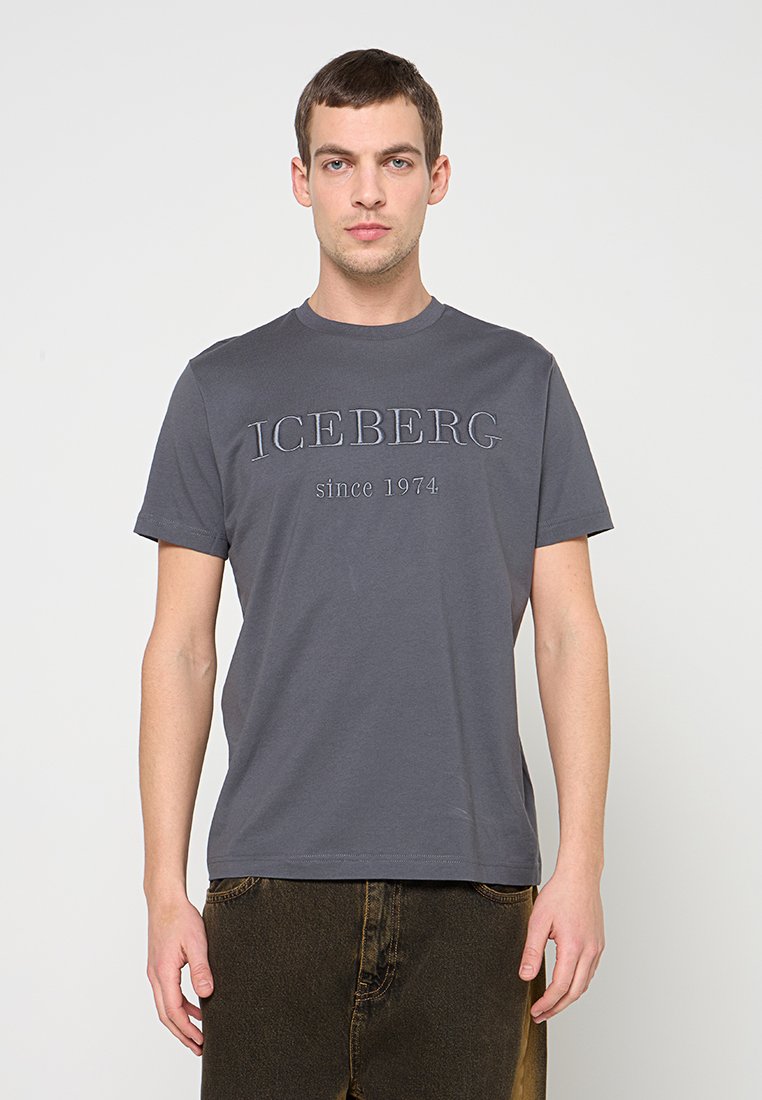 Iceberg T-shirt print grijs